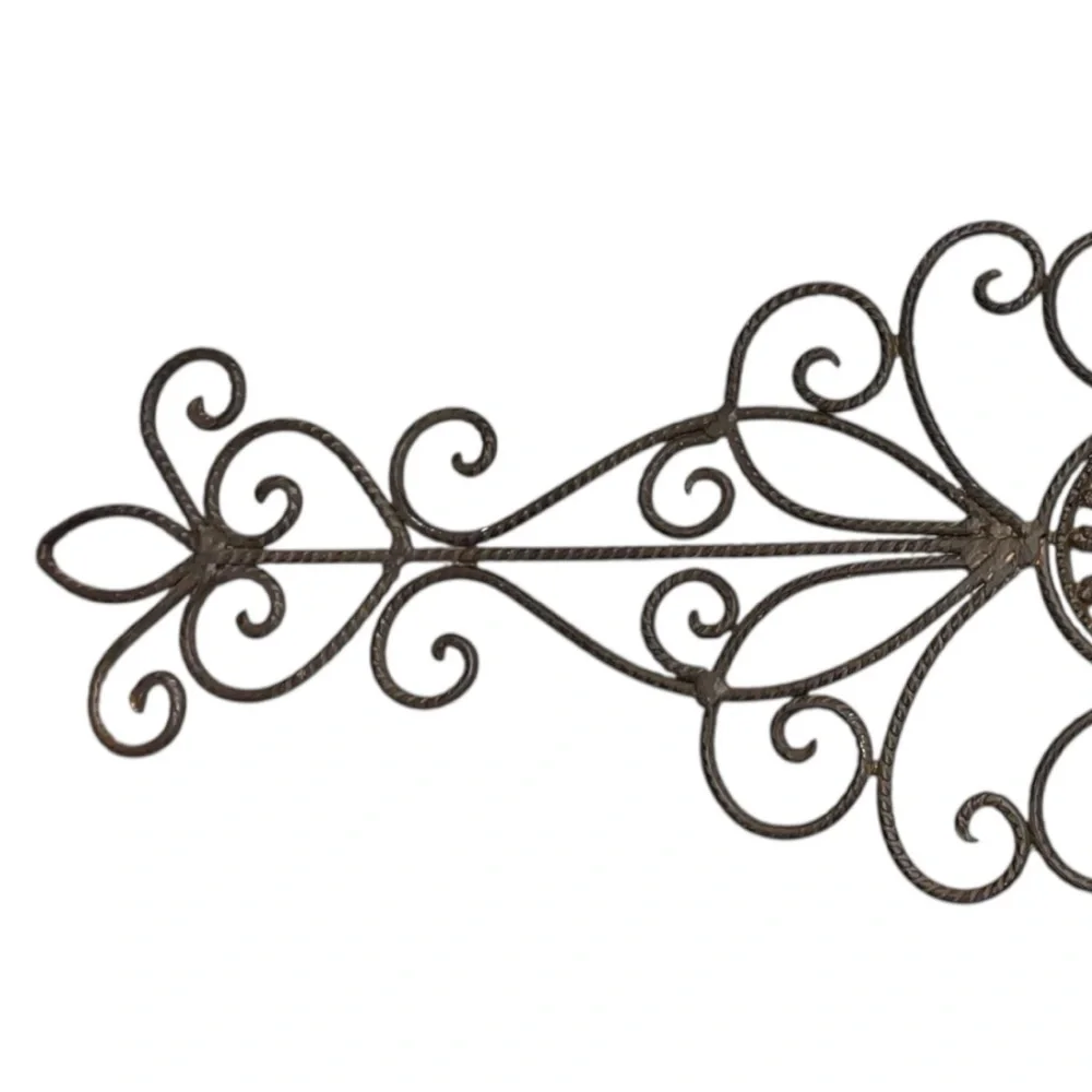 Elegant Brown Metal Wall Decor